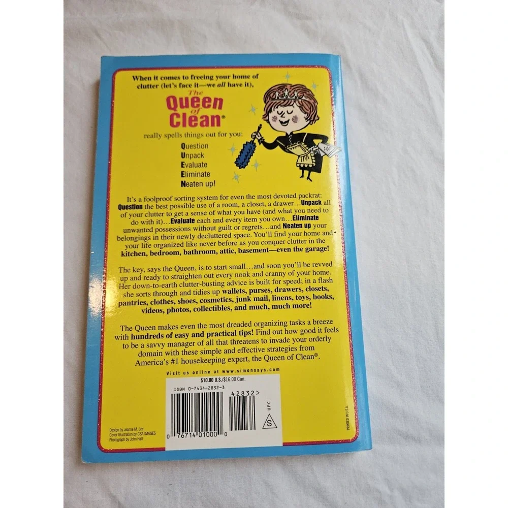 Queen of Clean Conquers Clutter‎ by Linda Cobb (2002, Trade Paperback)